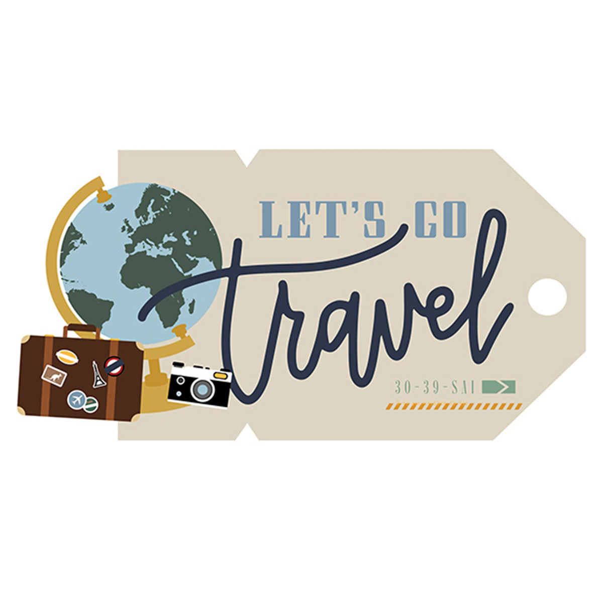 Let's Go Travel 6x6 Paper Pad