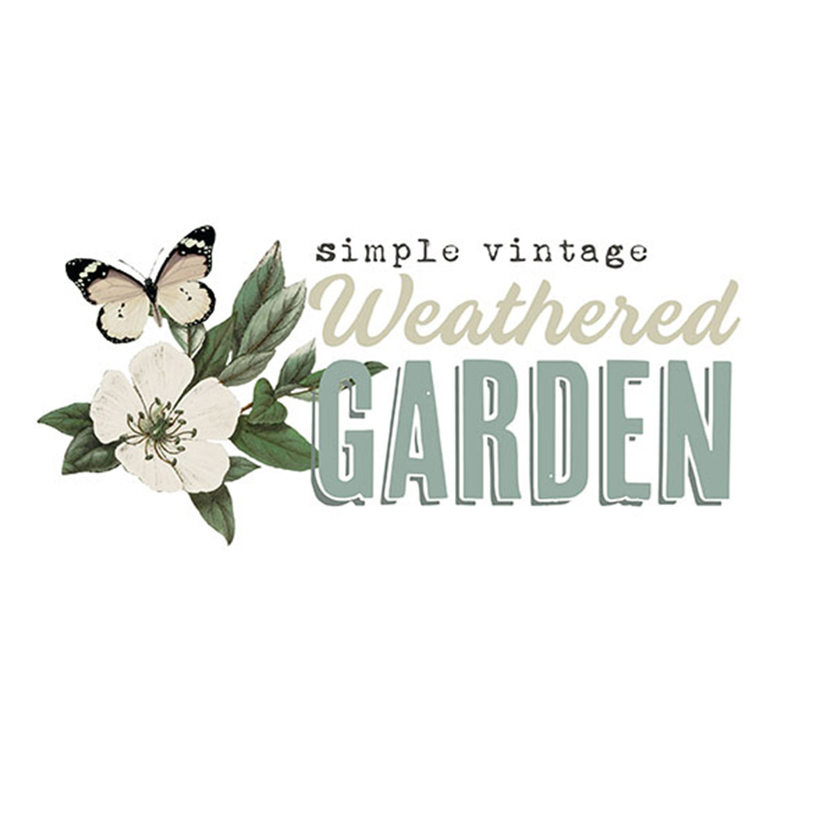 Simple Vintage Weathered Garden Dbl-Sided Cardstock 12X12