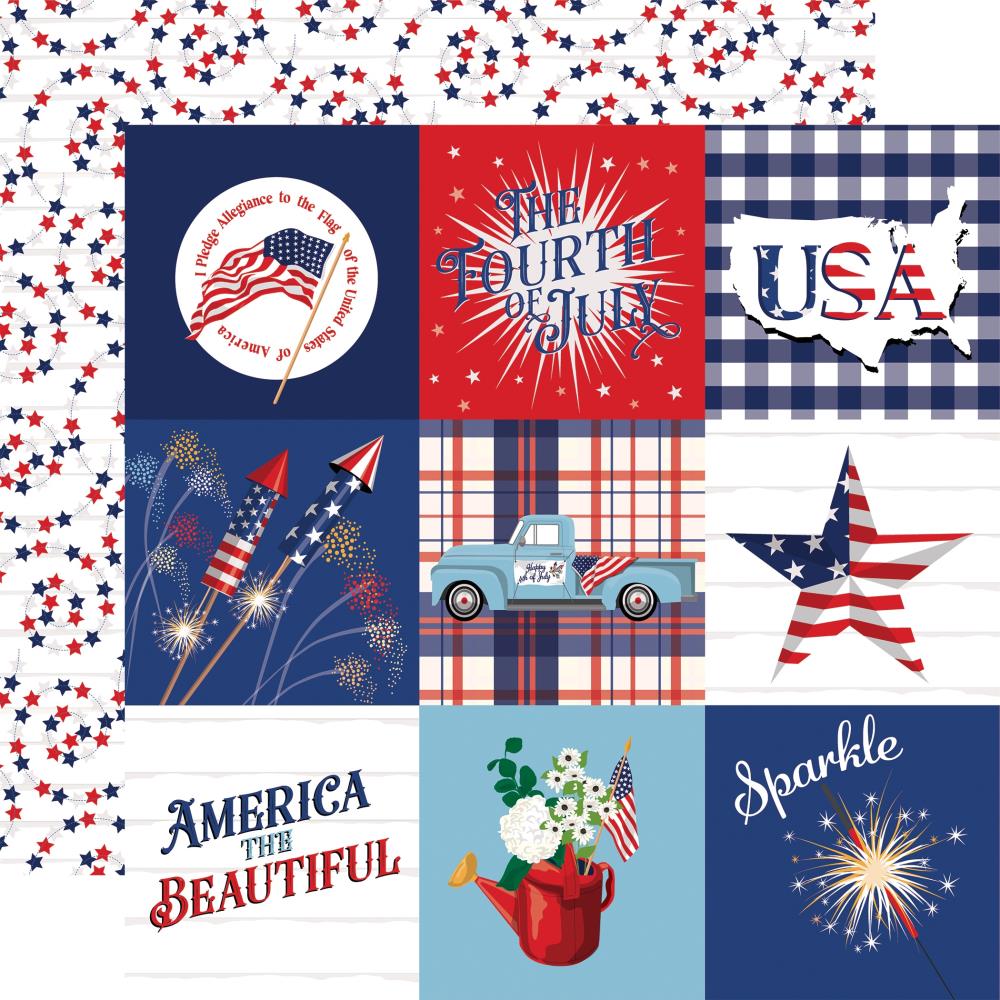 Carta Bella The Fourth Of July - 4x4 Journaling Cards