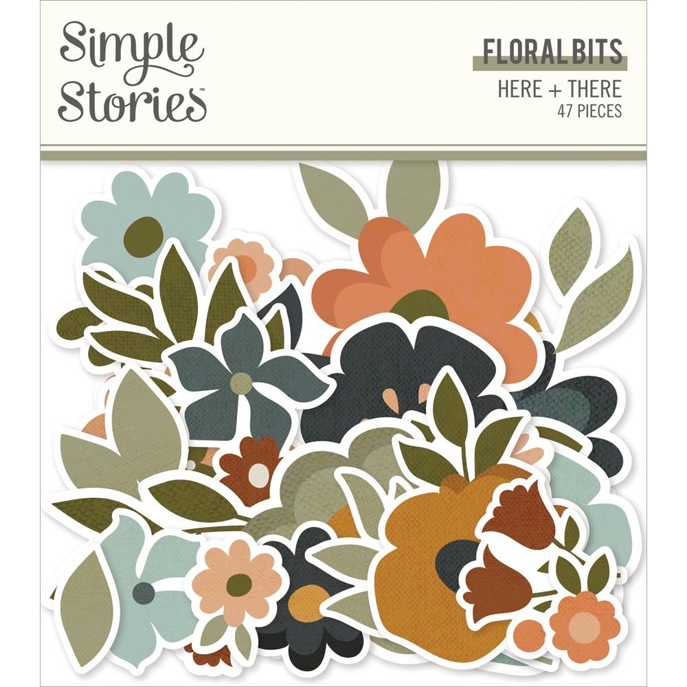 Simple Stories Here + There - Floral Bits & Pieces