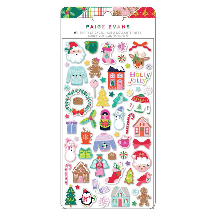 American Crafts Paige Evans Sugarplum Wishes - Mini Puffy Stickers