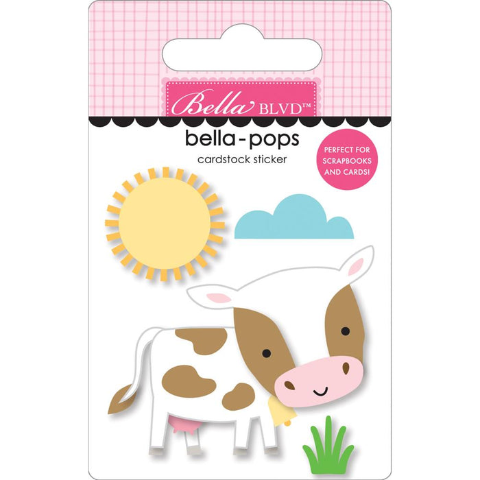 Bella Blvd EIEIO - Holy Cow! Bella-Pops 3D Sticker