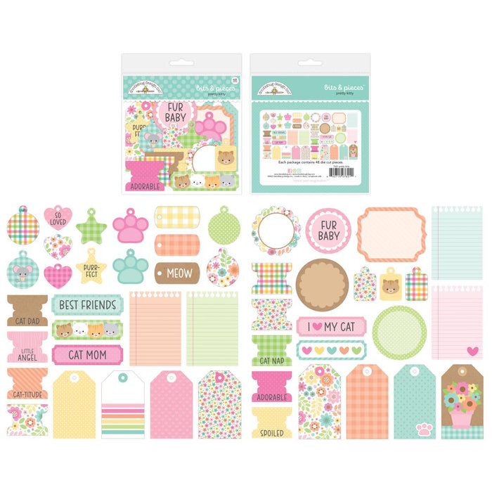 Doodlebug Design Pretty Kitty - Bits & Pieces