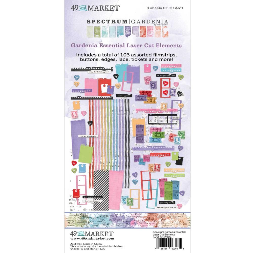 49 & Market Spectrum Gardenia - Essentials Laser Cut Outs