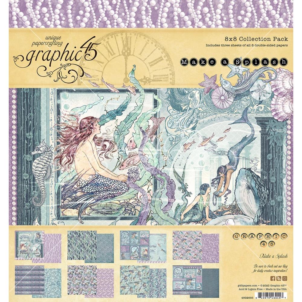 Graphic 45 Make A Splash - 8x8 Pad