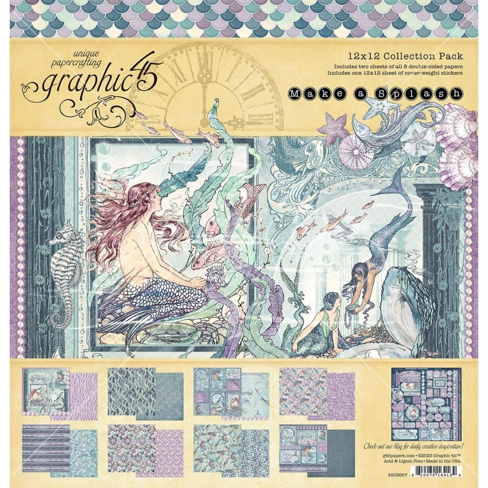 Graphic 45 Make A Splash - 12x12 Collection Pack