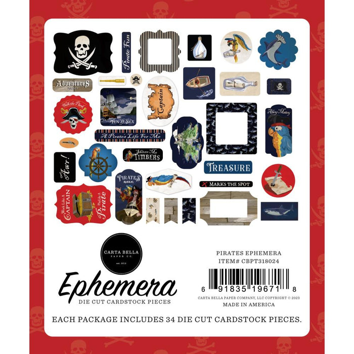 Carta Bella Pirates - Ephemera Icons