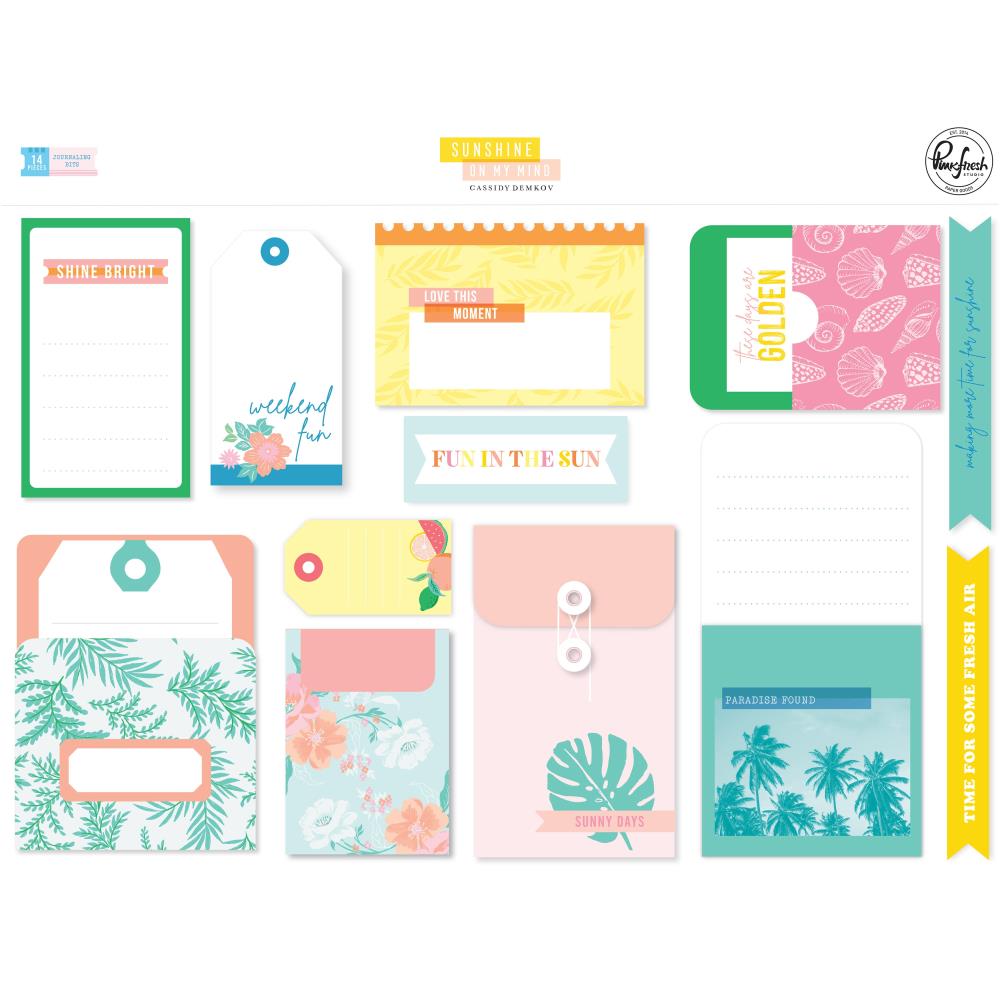 Pinkfresh Studio Sunshine On My Mind - Journaling Bits