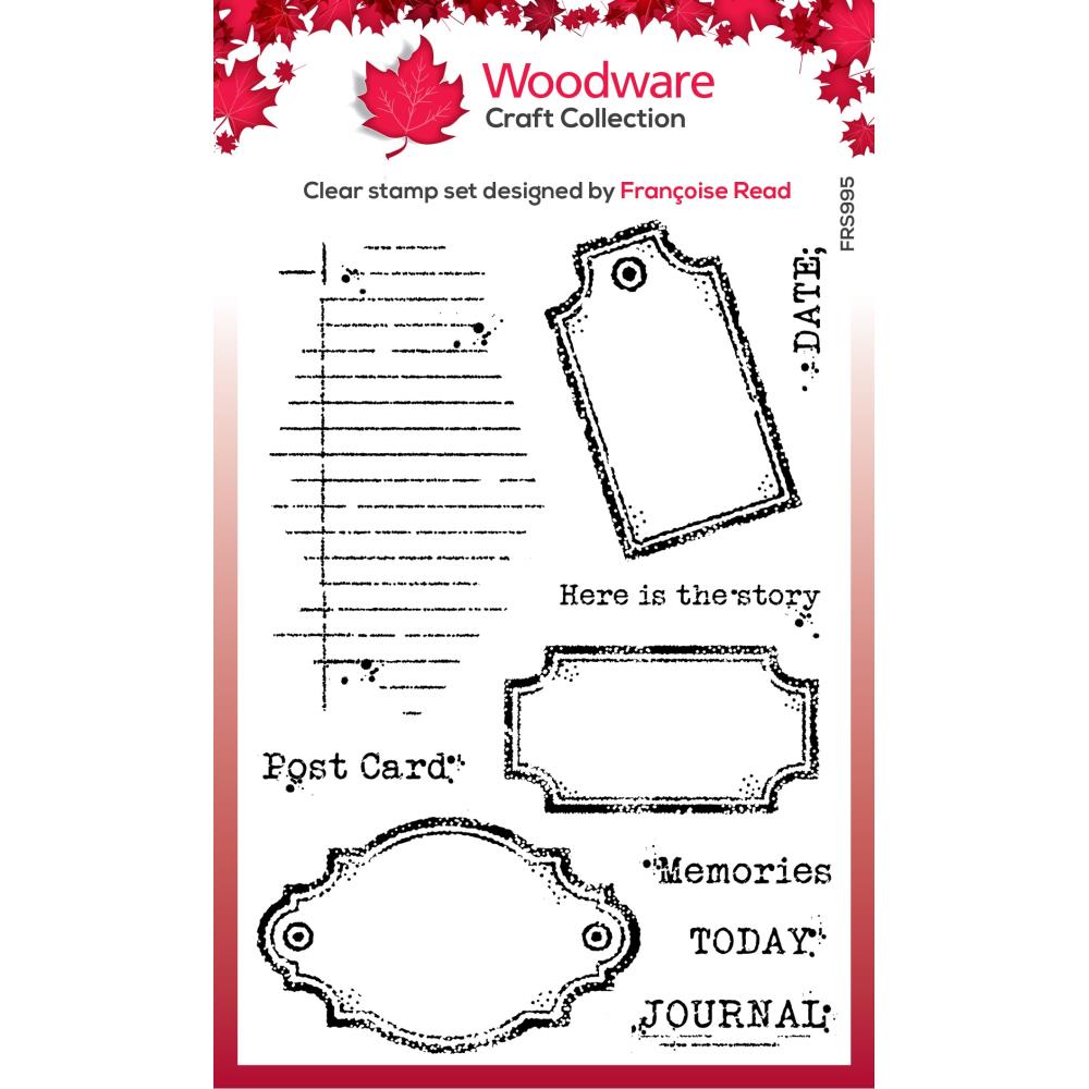 Woodware Clear Magic Stamp - Old Labels