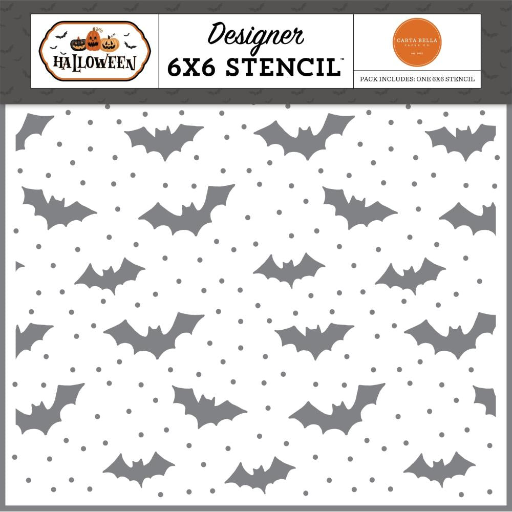 Carta Bella Halloween - Gone Batty Stencil