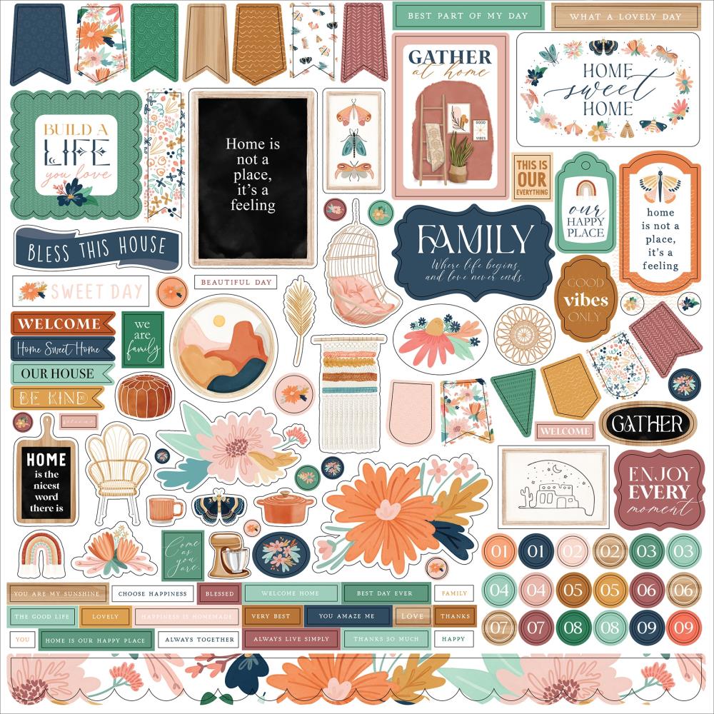 Carta Bella At Home - Element Stickers