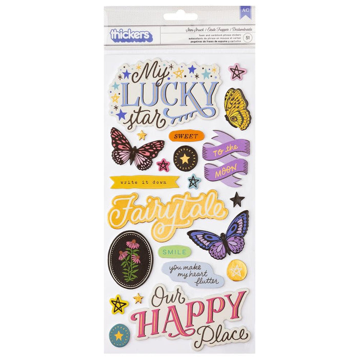 Crate Paper Moonlight Magic - Star Struck Phrase Thickers