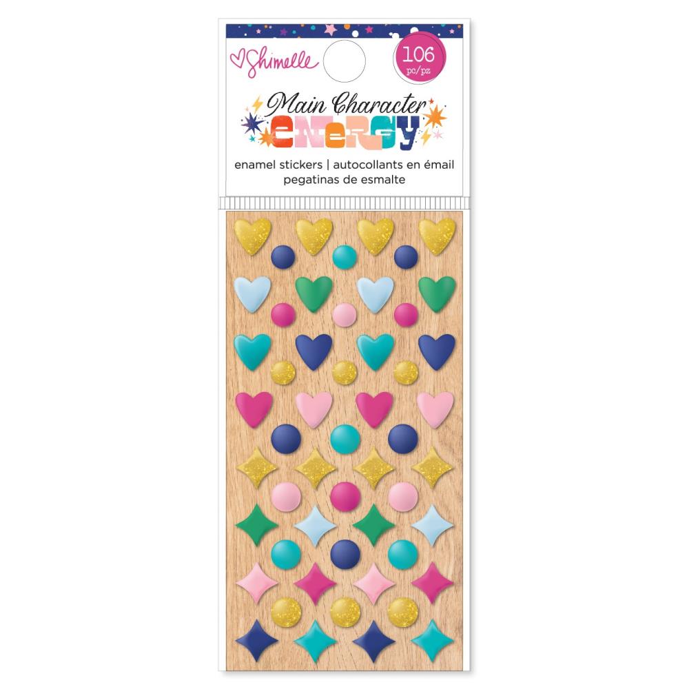 American Crafts Shimelle Main Character Energy - Enamel Dots