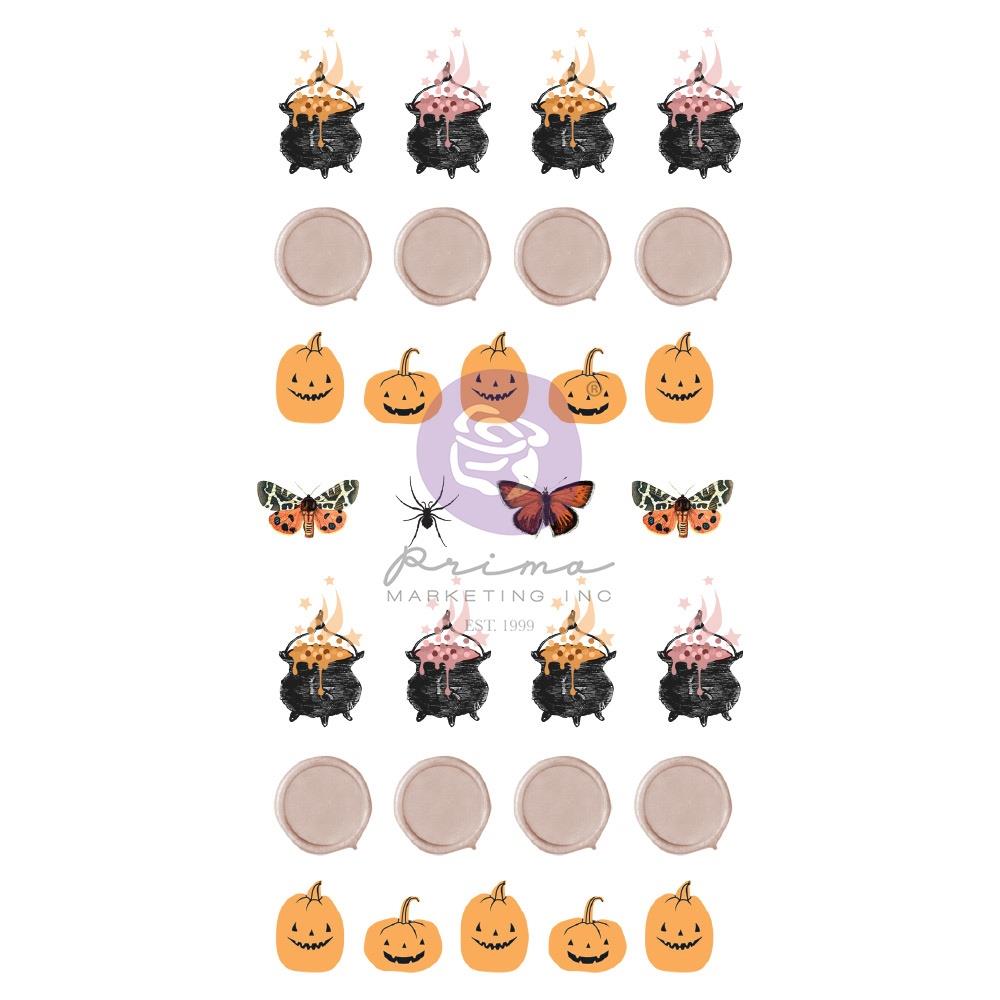 Prima Twilight - Pumpkin Spells Puffy Stickers