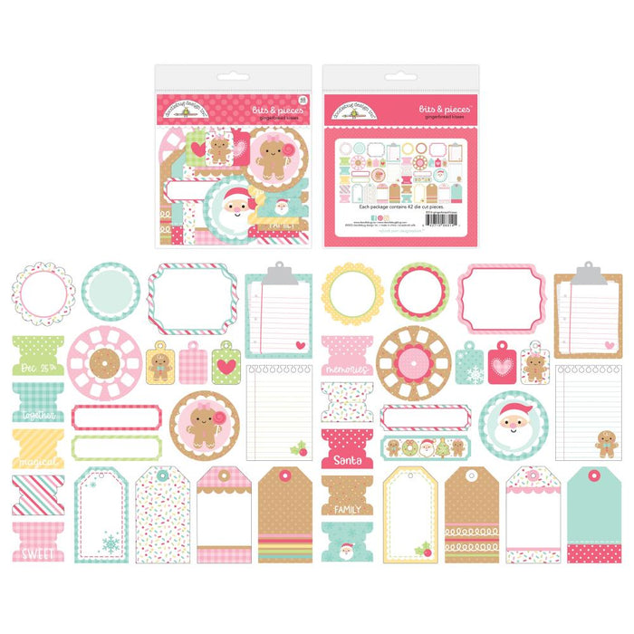 Doodlebug Design Gingerbread Kisses - Bits & Pieces