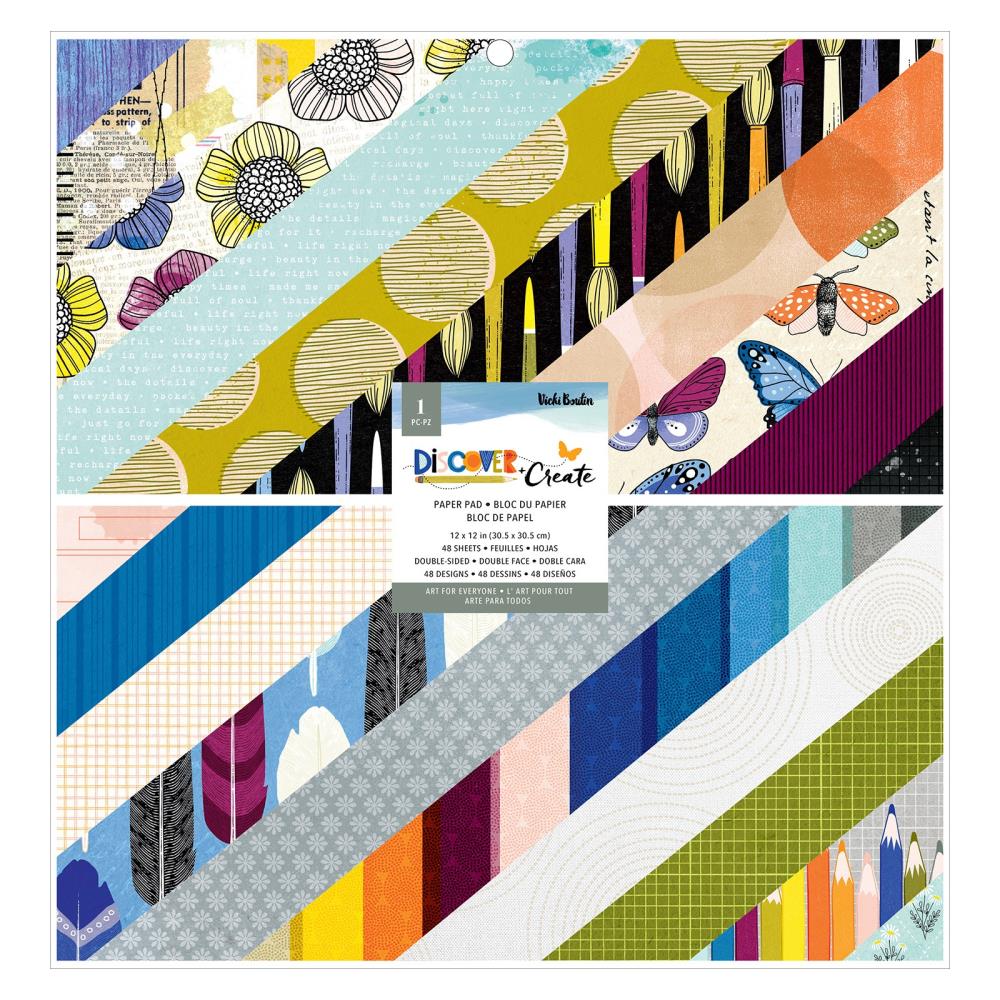 American Crafts Vicki Boutin Discover + Create - 12x12 Pad