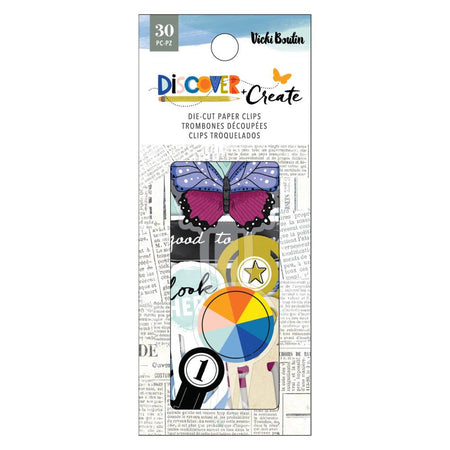 American Crafts Vicki Boutin Discover + Create - Die Cut Paperclips