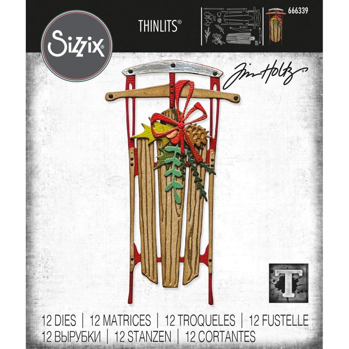 Sizzix Tim Holtz Thinlits Die - Vintage Sled