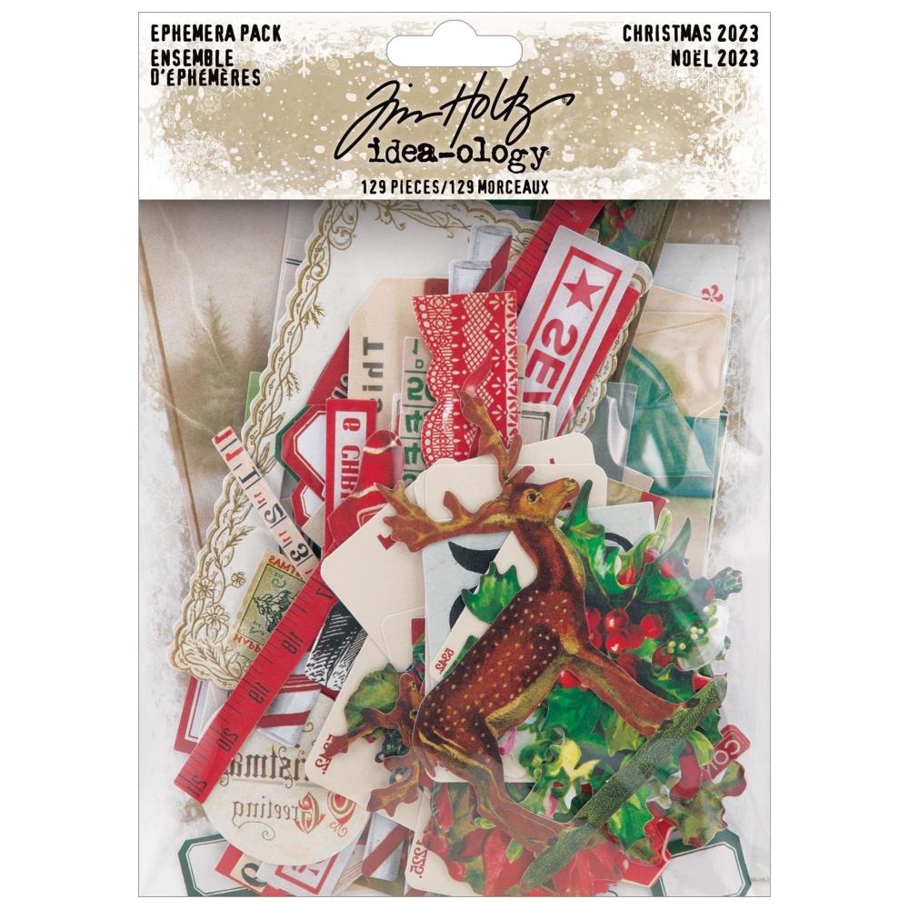 Tim Holtz Idea-ology - Christmas Ephemera Pack 2023