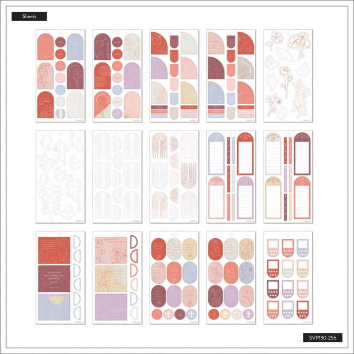 Me & My Big Ideas Happy Planner - Peony & Sky Faith Sticker Value Pack