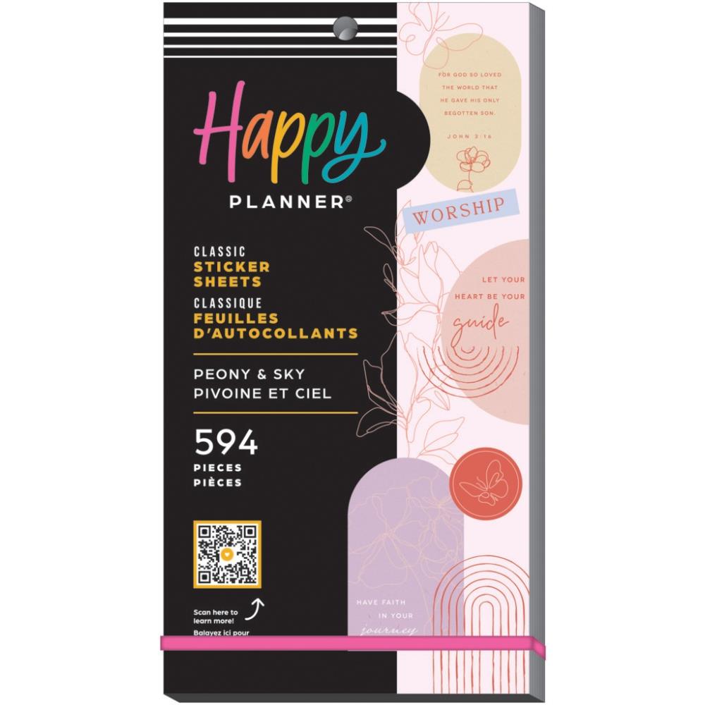Me & My Big Ideas Happy Planner - Peony & Sky Faith Sticker Value Pack