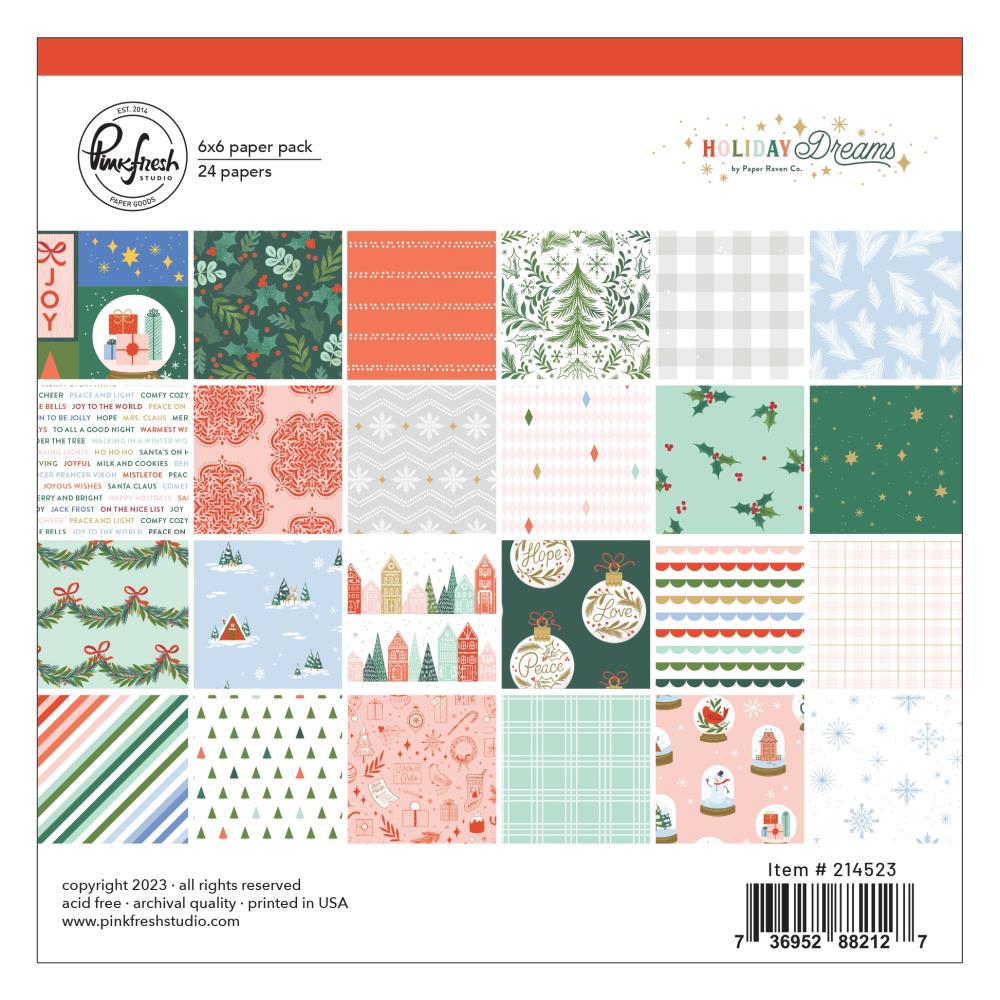 Pinkfresh Studio Holiday Dreams - 6x6 Pad