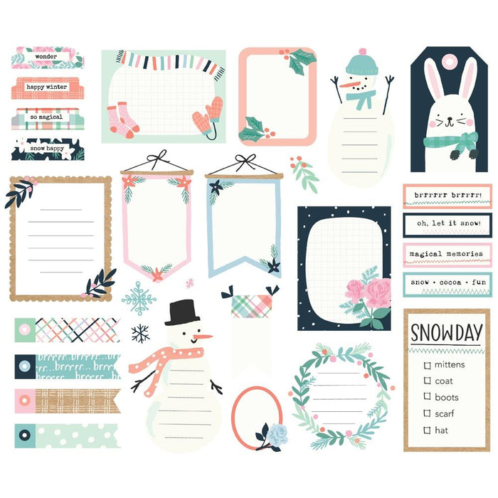 Simple Stories Winter Wonder - Journal Bits & Pieces