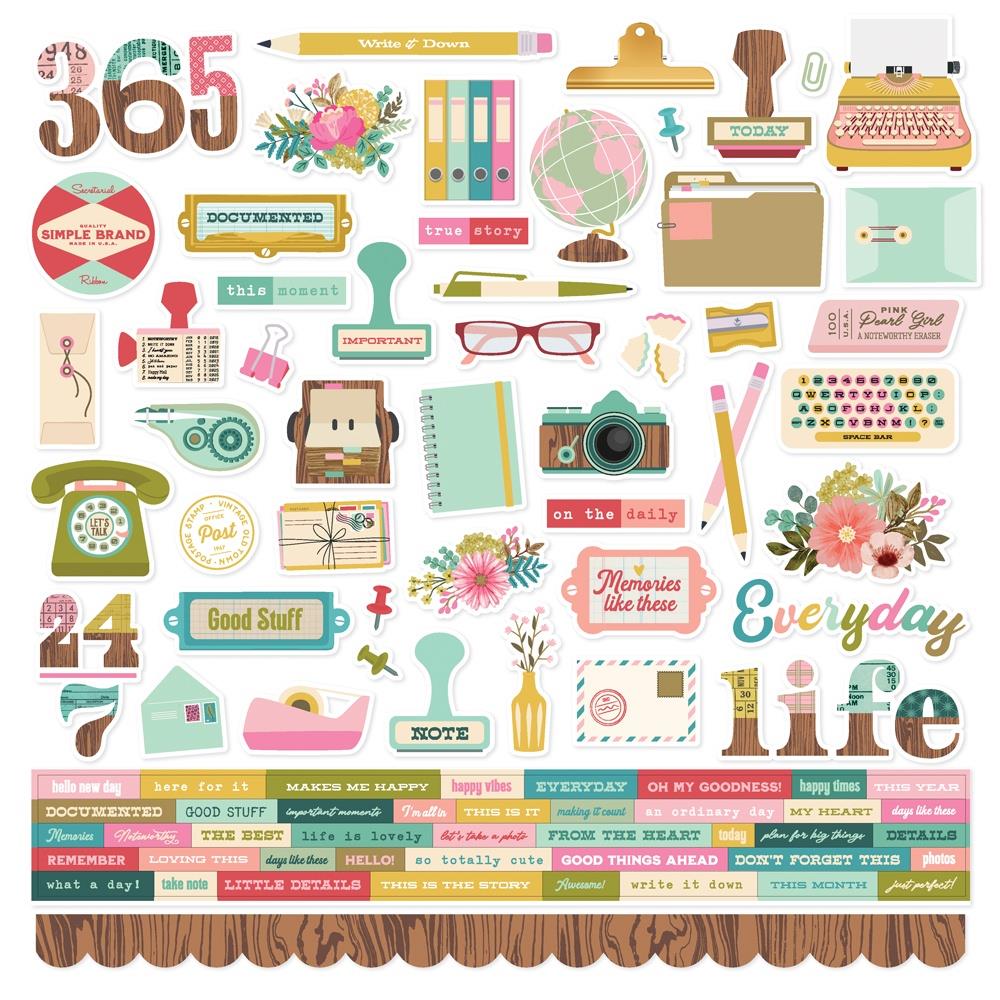 Simple Stories Noteworthy - Cardstock Stickers
