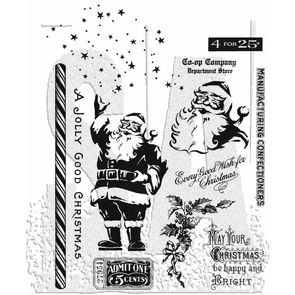 Stampers Anonymous Tim Holtz Collection - Jolly Holiday