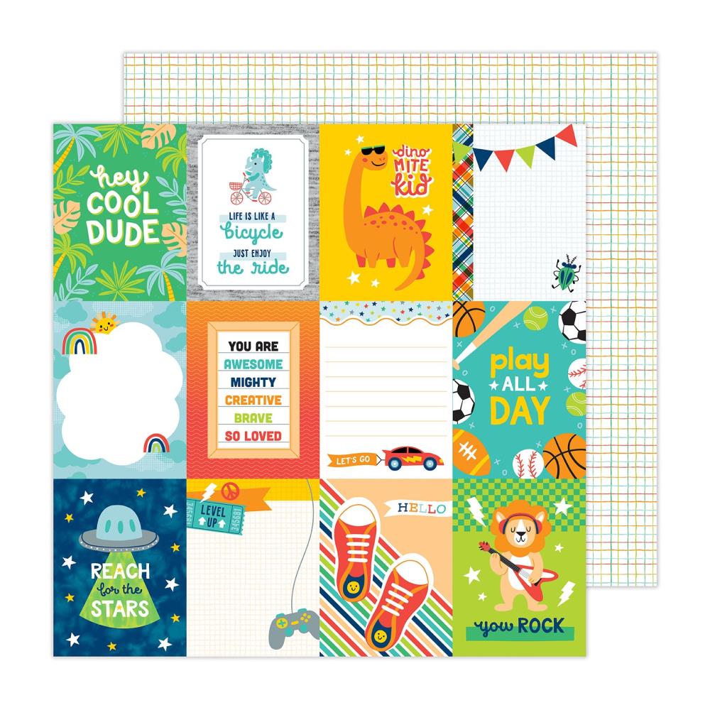 Pebbles Cool Boy - Journaling Paper