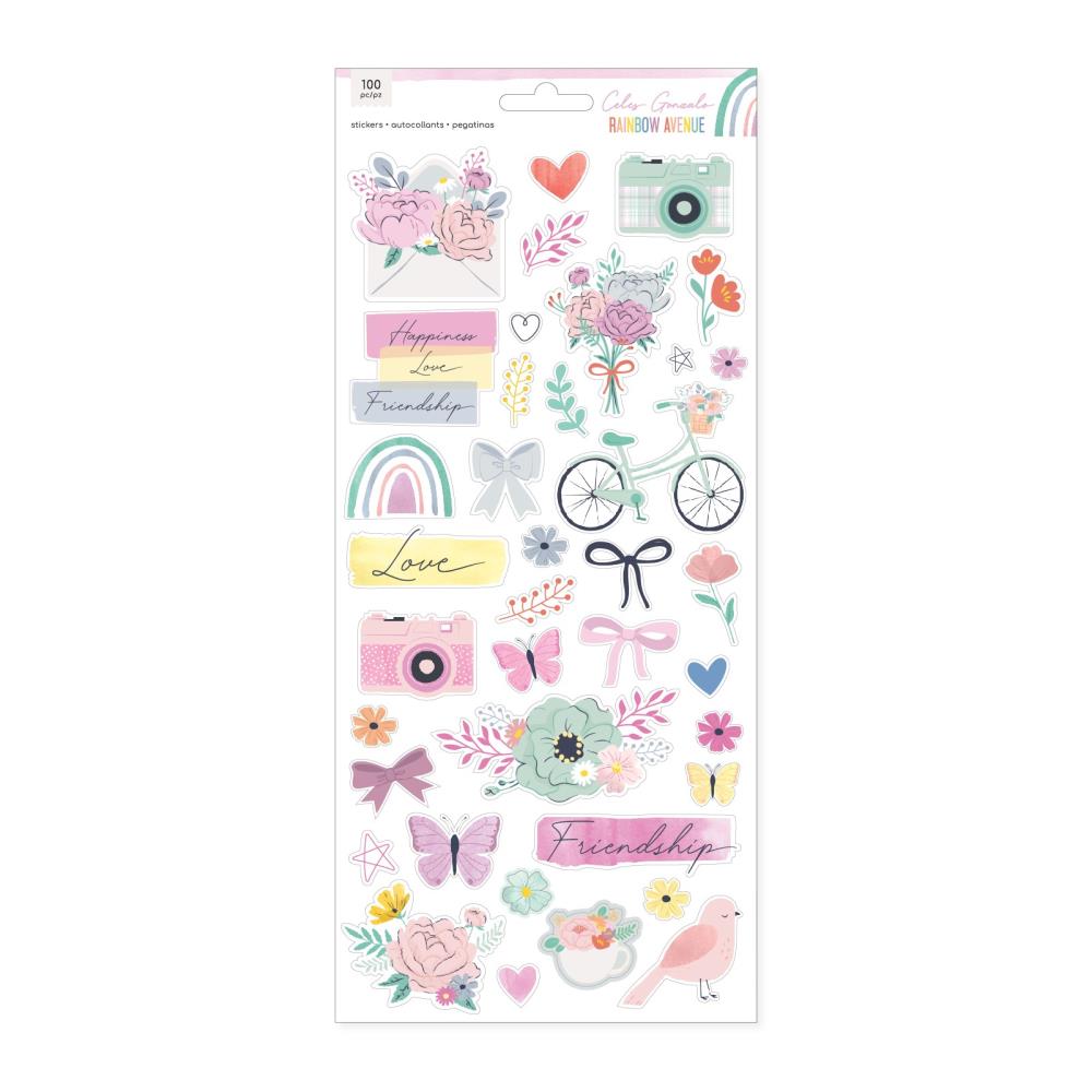 American Crafts Rainbow Avenue - Cardstock Stickers