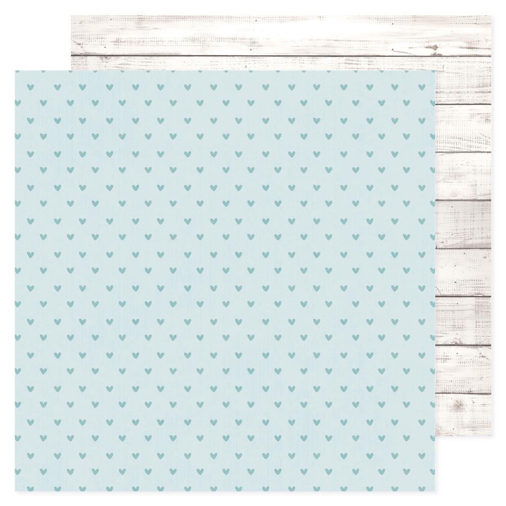 American Crafts Hello Little Boy - Blue Hearts