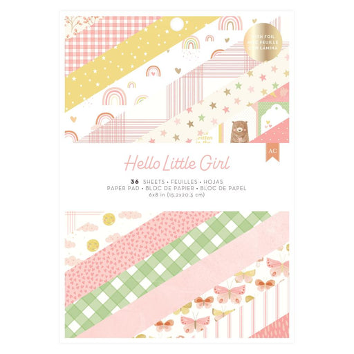 American Crafts Hello Little Girl - 6x8 Pad