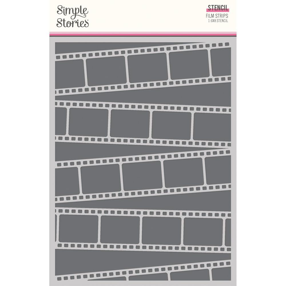 Simple Stories True Colors - 6x8 Film Strips Stencil