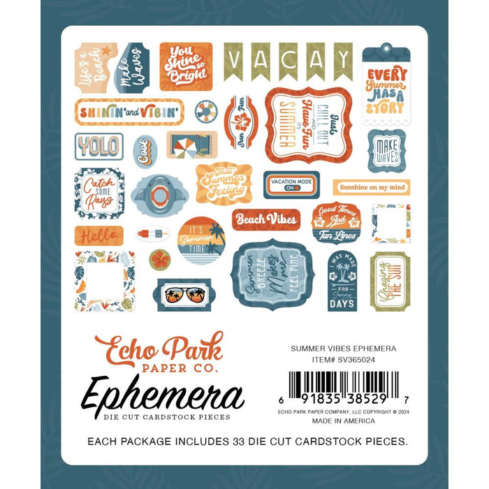 Echo Park Summer Vibes - Ephemera Icons