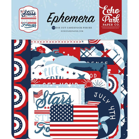 Echo Park Stars & Stripes Forever - Ephemera Icons