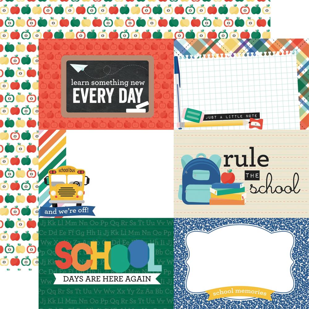 Echo Park Off To School - 6x4 Journaling Cards