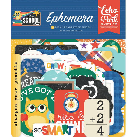 Echo Park Off To School - Ephemera Icons