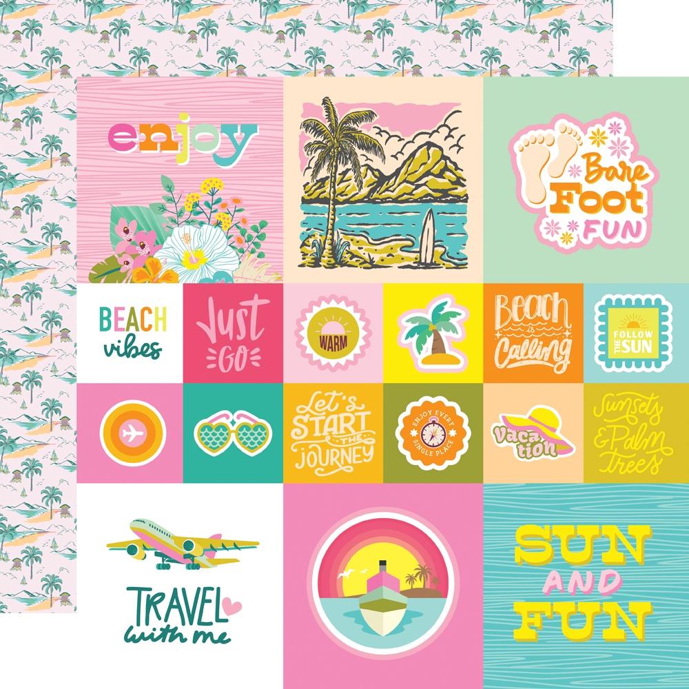 Simple Stories Just Beachy - 2x2 & 4x4 Elements