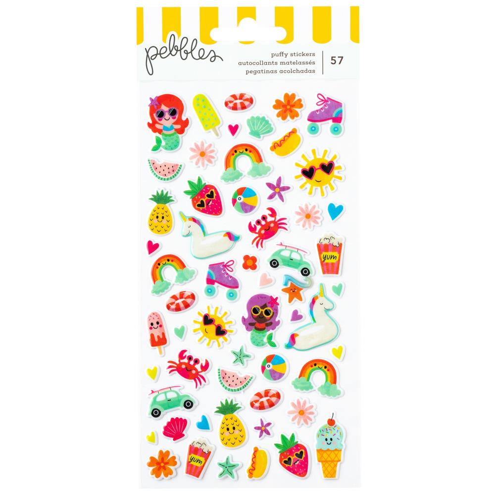 Pebbles Fun In The Sun - Puffy Stickers