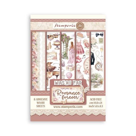 Stamperia Romance Forever - A5 Washi Pad