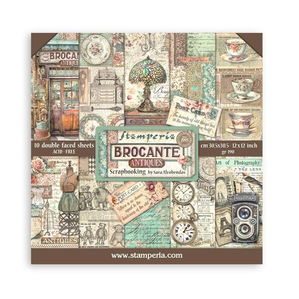 Stamperia Brocante Antiques - 12x12 Paper Pack