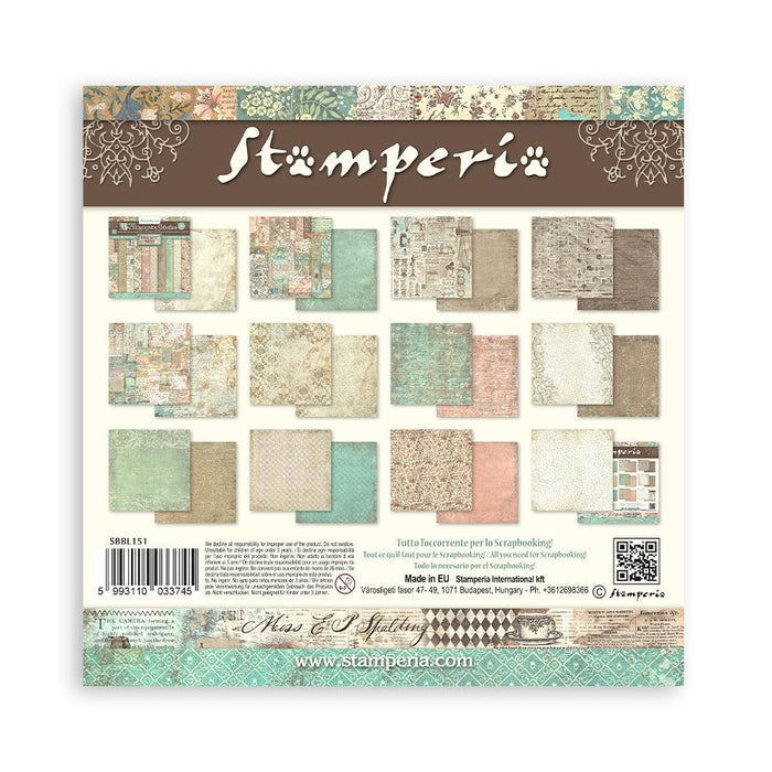 Stamperia Brocante Antiques - 12x12 Maxi Backgrounds Paper Pack