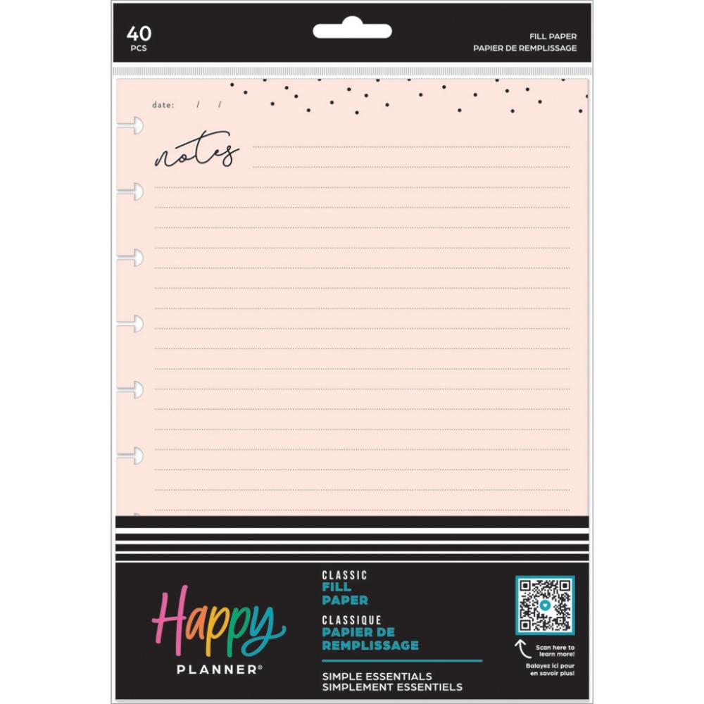 Me & My Big Ideas Happy Planner - Simple Essentials Fill Paper