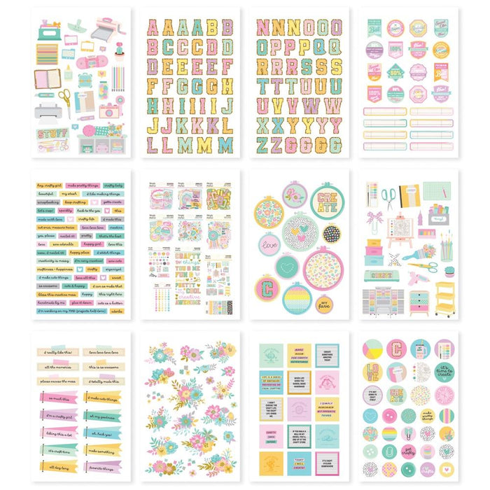 Simple Stories Crafty Things - Sticker Book