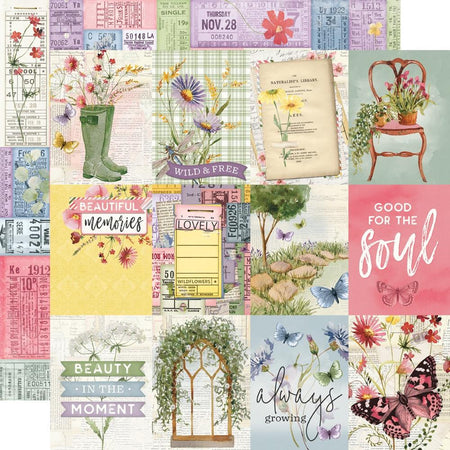 Simple Stories Simple Vintage Meadow Flowers - 3x4 Elements