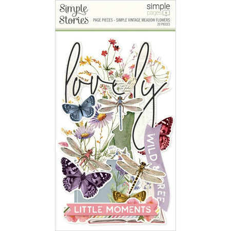 Simple Stories Simple Vintage Meadow Flowers - Page Pieces