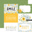 Echo Park Happy As Can Bee - 6x4 Journaling Cards