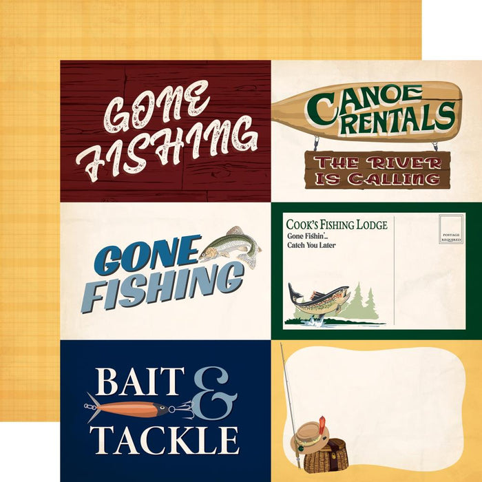 Carta Bella Gone Fishing - 6x4 Journaling Cards