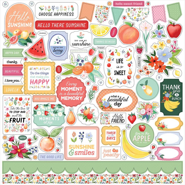 Carta Bella Fruit Stand - Element Stickers